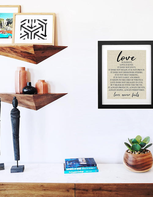 Load image into Gallery viewer, - 1 Corinthians 13, Love Is Patient Love Is Kind Christian Canvas Wall Art Farmhouse Wall Sign
